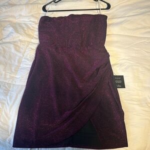 Lulus purple sparkly party dress